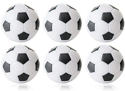 Wagner Automaten Kickerball Winspeed in Blisterverpackung - 6 Stück mit 32mm Durchmesser (weiß/schwarz)