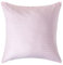 HOMESCAPES Damast Kissenbezug 60x60 cm rosa mit Satin-Streifen & Reißverschluss, 100% ägyptische Baumwolle, Fadendichte 330