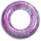 NITAIUN Schwimming Ring Erwachsene, Transparenter Luftmatratze Schwimmreifen, Regenbogen Pailletten Schwimmenring Schwimmring Röhre für Erwachsene Pool Party Deko