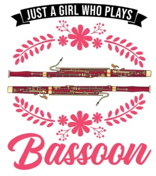 Fagott Notizbuch: Fagott Mädchen Fagottist Fagottspieler / 6x9 Zoll / 120 karierte Seiten