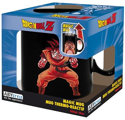 DRAGON BALL - Mug Heat Change - 460 ml - DBZ/Goku -cardboard box: Das Design ändert sich, wenn Sie heiße Flüssigkeit einfüllen