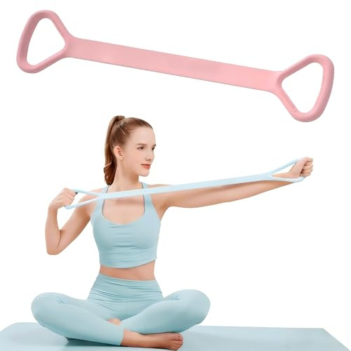 Widerstandsband für Arm-, Rücken- und Schulterübungen, elastisches Seil, Stretch-Fitnessband, Fuß-, Bein-, Handstrecker, Armtrainer für Yoga, Pilates, Stretching, Physiotherapie, Heim-Fitness-Studio