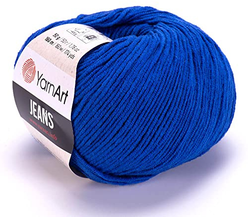 Yarn Art Jeans Yarn 160m, Soft Cotton Amigurumi Doll Animal 50g Knitting Crochet (47)