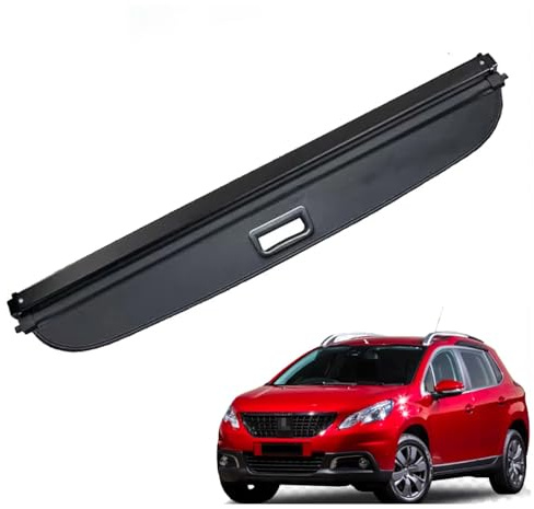 yinjieEUR Cache-Bagages Rétractable de Coffre pour Voiture pour Peugeot 2008 2013~2023,Rideau De Sécurité Housse Colis Cargo,Protection De Chargement et Organisateur Coffre