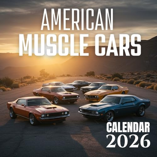 American Muscle Cars Calendar 2026