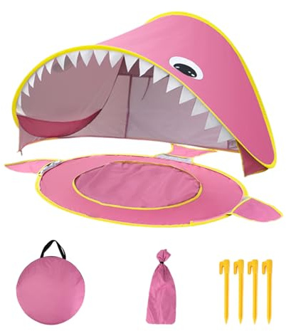 Barn spelar tält, strandtält för barn Cartoon Beach Play Tent