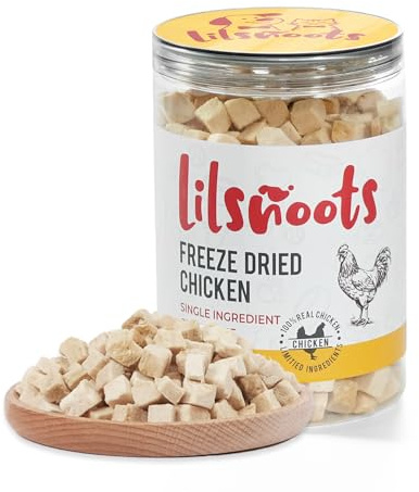 LILSNOOTS Freeze Dried Chicken Dog Cat Treats Pet Treats, 5.6 oz