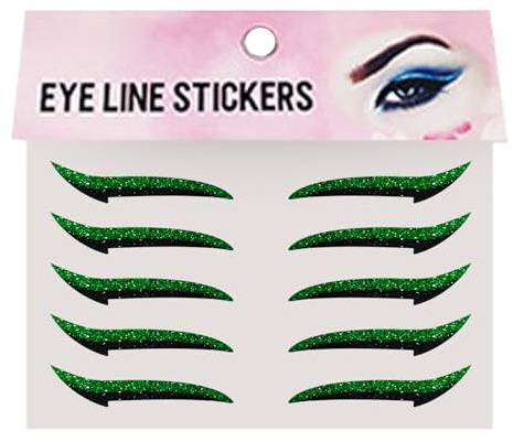 lyanny Adesivi Occhi Effetto Eyeliner | Toppe Trucco Ombretti - Strisce Adesive Eyeliner Effetto Prolungato 10 Pezzi Per Ragazze Serata Danza Viaggio Mamme Palcoscenico