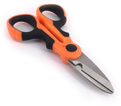Tijeras de Pesca Trenzada, Cortador Portátil Seguro, Acero Inoxidable