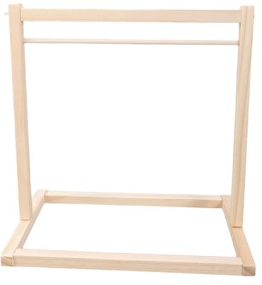 User-friendly Doll Clothes Storage Hanger, Eco-friendly Wood Material, Stores Multiple Clothes Without Bending or Twisting, Natural Wood Plush Accessories Organizer