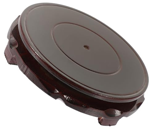 HOMOCONO Supporto per Piante in Legno 18 CM, Base Espositiva per Vasi di Fiori, Piedistallo Robusto per Decorazione Interna e Tavola dell'Altare