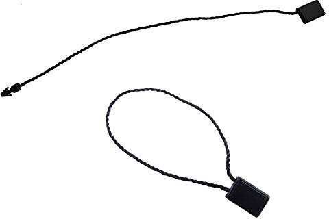 500 Textilfäden PREMIUM mit Einsteckbox in verschiedenen Farben und Längen Baumwollfäden (120mm schwarz)