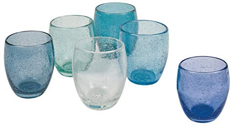 Acapulco Marea Lot de 6 verres à eau 300 ml en pâte de verre soufflé