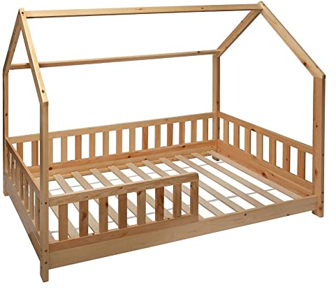 Atmosphera - Lit cabane Enfant Bosco - Bois 90x190 cm