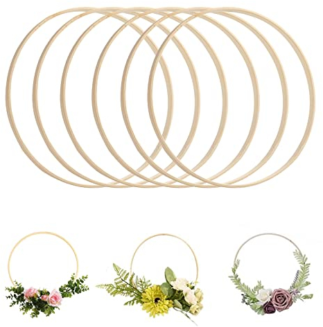 Set di 6 anelli da 20 cm, per fai da te, acchiappasogni e decorazioni da parete