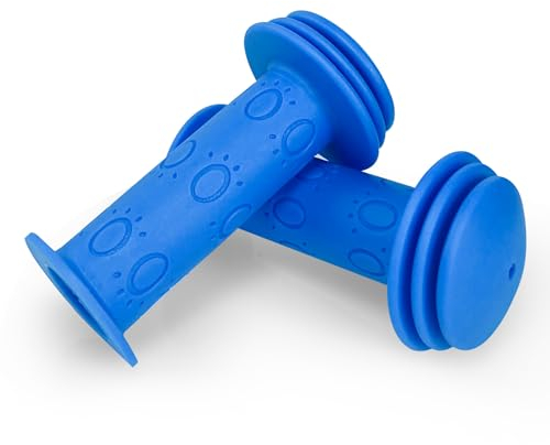 Fahrradgriffe Kinder, 22 mm rutschfeste Gummi Fahrrad Griff, Kinderfahrradgriffe für Roller,Kinder Laufrad,Kinderfahrrad (Blau)