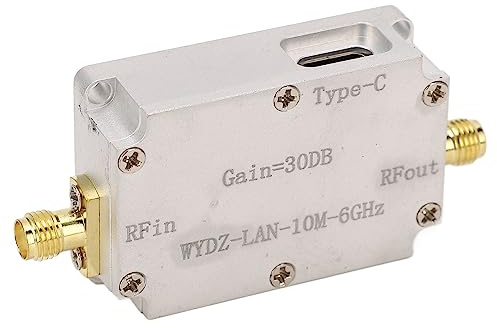 RF WideBand Amplifier High Gain Low Noise LNA for Radio, Stable, Ultra Broad Bands, 30dB Gain, Simple Installation