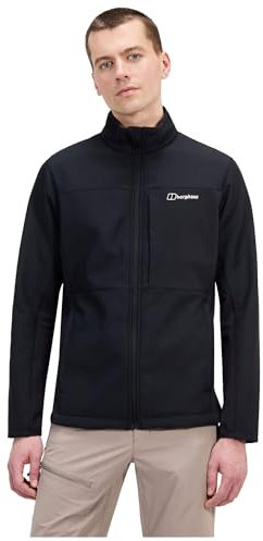 Berghaus Men's Ghlas 3.0 Softshell Jacket, Black/Black, 2XL