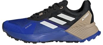 adidas Homme Terrex Soulstride Rain.RDY Trail Running Shoes, Semi Lucid Blue/Grey One/Blanch Cargo, 40 EU