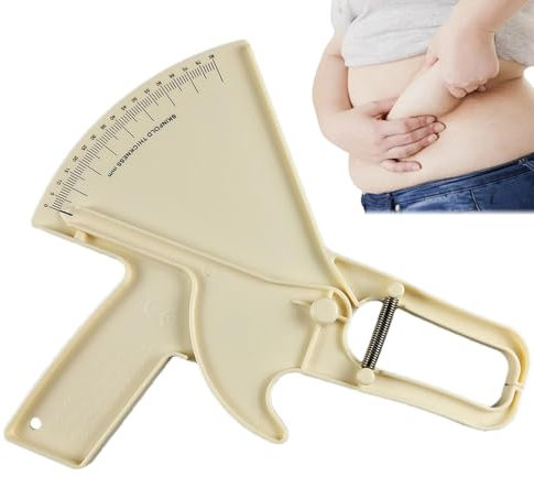 Hautfettmessung, Körperfitness-Messgerät,0–88 mm Fat Skinfold | Doppelfeder-Handfettband, tragbares, genaues Messwerkzeug zur Überwachung des BMI