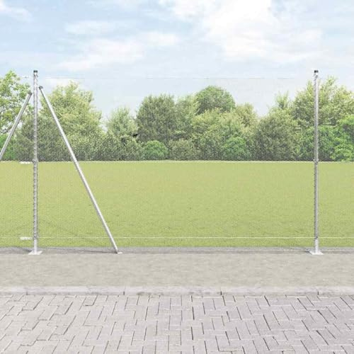 Recinzione a bastoncini, in acciaio rivestito in PVC, 1,4 x 25 m, recinzione esterna per campeggio e stagno
