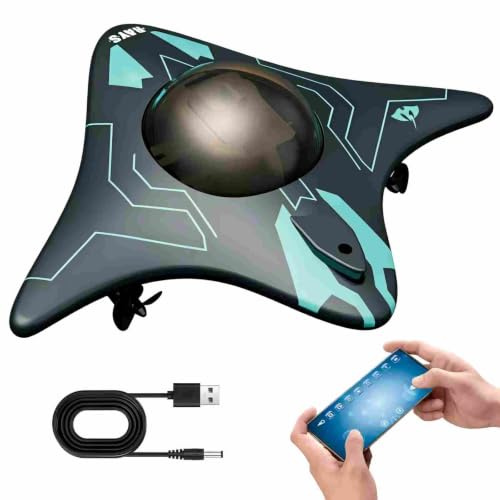 Underwater Drone with Camera, Real-Time Image Transmission RC Submarine, App-Controlled Waterproof Boat for Pool & Lake Exploration, Remote Inspection and Underwater Observation