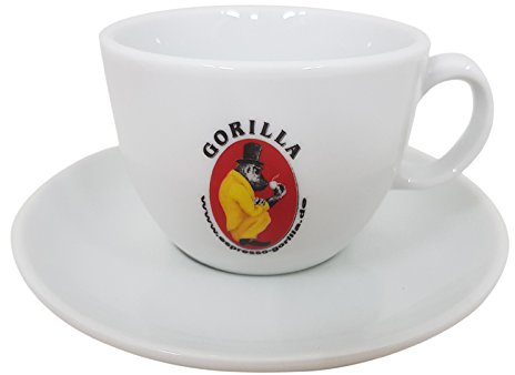 Gorilla Cappuccinotasse Tasse mit Unterteller