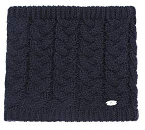 AnJuHoPa calentador de cuello de punto calentador de cuello bufanda de tubo bufanda de bucle bufanda de punto forrada con forro polar unisex Azul