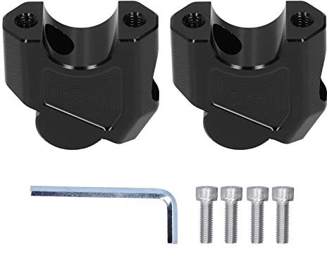 Qiilu Manillar Abrazadera Atrás Mover Adaptador, Elevador de Manillar de Motocicleta de 28 Mm / 1,1 Pulgadas para Benelli 502C / TRK502 / 502X / 752S / Leoncino BJ500