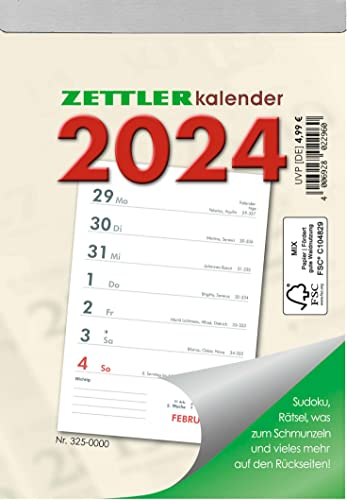 Wochenabreißkalender 2024 10,5x14,6