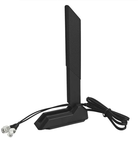 ZAHARA 2.4/5.8/6GHz RP-SMA Tri Band WiFi 6E Antenna for ASUS ROG Strix B550-F Gaming WiFi II/B550-PLUS/Prime B450M-A II/ROG Strix B650-A B650-PLUS B650E-F B550-A B760-I Z690-I Z790-Plus Z790-A Z790-E