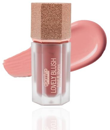 Glam'Up Paris - Lovely Blush Liquide Pour Joues et Lèvres - Teint en Gel - Texture Léger - Longue Tenue - Effet Mat et Naturel - Tous Types de Peaux - Joy