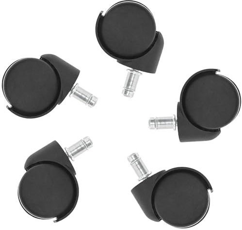 5 PCS Office Chair Caster Wheels,11mm Standard Size Chair Casters