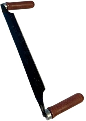 pokm toolsmarket - Zugmesser 280 mm – Ziehmesser mit Holzgriffen, Zieheisen für Holzbearbeitung, Handhobel Werkzeug für Schnitzen, Entrinden & Formen