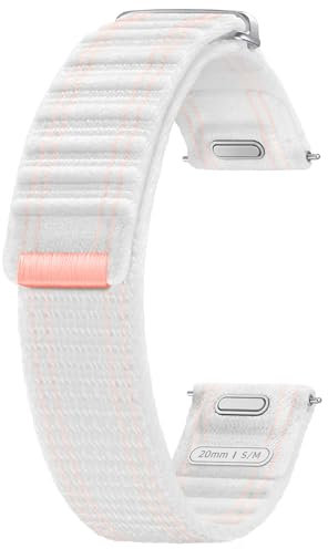 Samsung Galaxy Official Fabric Band (S/M) for Galaxy Watch7, Pink White