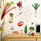 HGDESIGN® Wandtattoo Wandaufkleber Lustige Gemüse Obst Früchte Wandsticker Wanddeko für Küche Esszimmer (B)