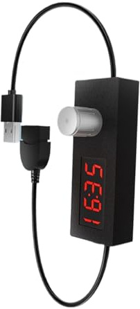 Uoqpty Câble USB de Minuterie à Compte à Rebours avec Commutation - Câble D'Extension pour Minuteries USB Et Énergie,Accessoires Électriques pour Débutants, Aquarium Et Usage Domestique