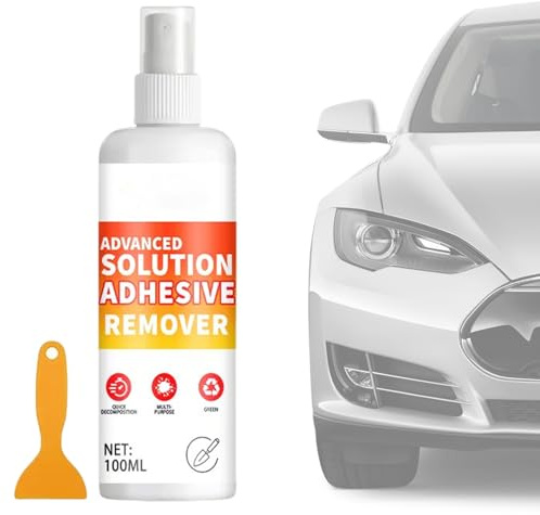 Byuexhp Spray nettoyant pour résidus de colle | Étiquettes et films liquide de nettoyage, nettoyant pour résidus autocollants | Pour film de fenêtre, voiture, camion, tracteur, remorque