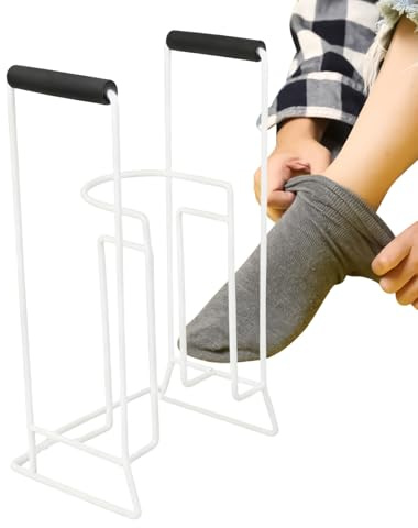 Infilacalze - Ausilio Per Calze A Compressione Anziani | Strumento Indossare Gambaletti Impugnature Morbide Kit Vestizione Anca Uso Semplice Supporto Ortopedico Accessorio Assistenza Mobile