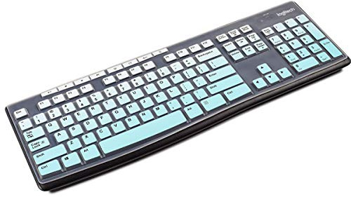 Funda de teclado para teclado inalámbrico Logitech MK270 y Logitech K200 K260 K270 MK200 MK260 MK270 MK275 MK295, accesorios Logitech MK270 (menta gradual)
