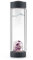 VitaJuwel ViA HEAT WELLNESS | Teeflasche aus doppelwandigem Glas mit Amethyst, Rosenquarz & Bergkristall für Entspannung und Ausgleich