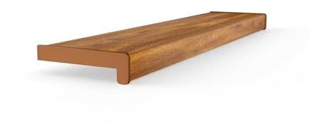 Seiletech.de Banco de ventana de PVC | 20 cm x 120 cm | roble dorado | alféizar de ventana | para interior | alféizar de ventana | interior | | se vende por metros | salón | decoración | plástico