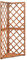 Eck Spalier Rankhilfe Pflanzgitter Holz Eckspalier Garten Terrasse Balkon Gartenspalier Rankgitter Rosengitter Blumengitter Holzgitter Pflanzengitter, Braun 50 x 50 x 145 cm