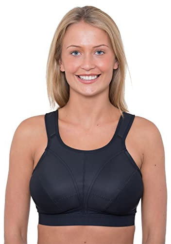 Ladies Sports Bra (with Extender) LG555 Black 44DD