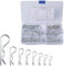 125pcs Goupilles Fendues R Clips, Goupilles à Ressort R Forme Goupilles Goupilles Fendues de Sécurité Fixations Corps de Voiture r Cotter Pin Clips Fixation Cotter Broches