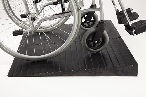 The Ramp People Rubber Threshold Ramps from 4mm up to 100mm/4 (100mm) | No installation, portable access ramps 1:10 gradient for mobility aids, powerchair, scooter, electric wheelchair, walkers