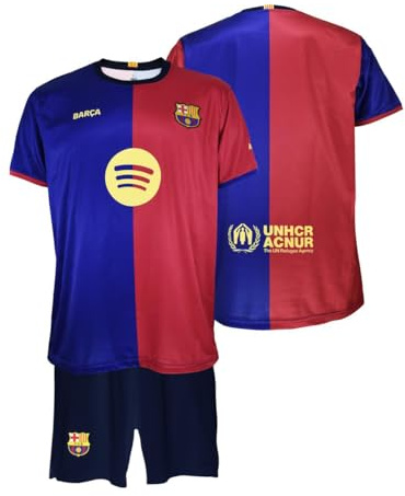 FC Barcelona Primera Equipación Niños Temporada 24/25 Conjunto, Camisa, Unisex niños, Blaugrana, 6 años