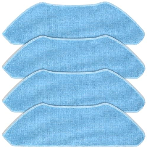 DianSung Chiffon de nettoyage Accessoires pour Lefant M1 / M2 / M2 Pro / M2S / M2S Pro / M2 Plus/ U180/ pour OKP K8 de rechange pour aspirateur robot,serpillières en microfibre douce -4 pièces