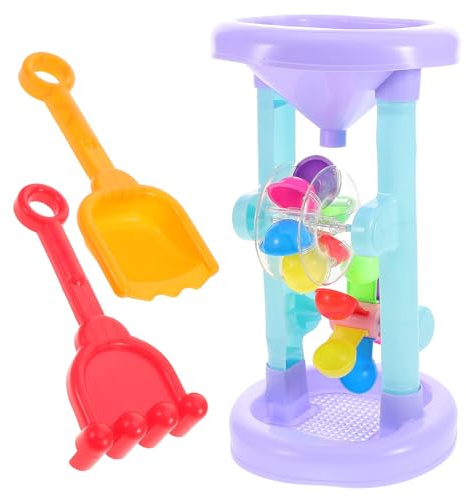 Abaodam Set de Jouets de Plage pour Garçon Fille Ensemble de Pelles Sablier Plastique Sécurisé de Sable Créatif et Pratique pour Jeu Extérieur et Développement Motricité