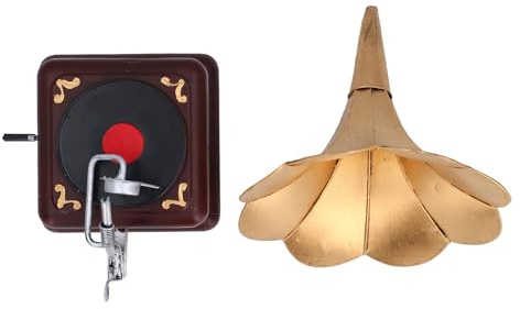Gramophone Vintage en Fer, modèle de Lecteur de Disque, Artisanat pour la décoration de la Maison, Ornement de phonographe de Bureau